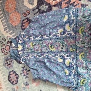 Anthropologie embroidered tank size 10